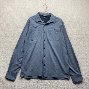 Outdoor Research Shirt Mens L Blue Wayward Long Sleeve Stretch Outdoor Hiking
